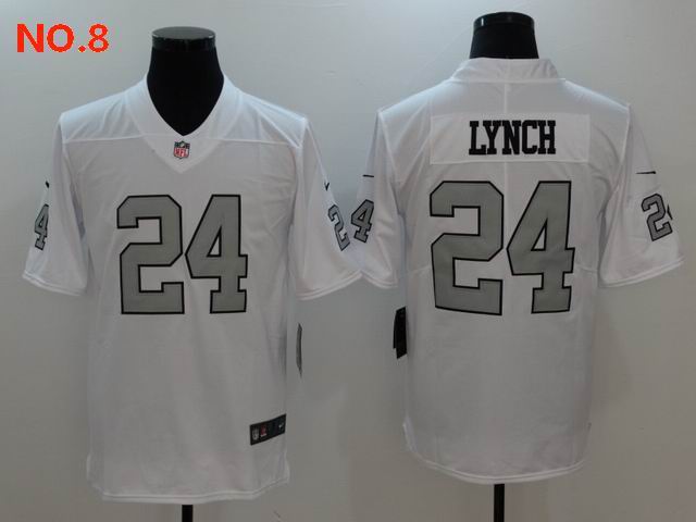 Men's Las Vegas Raiders 24 Marshawn Lynch Jesey NO.8;